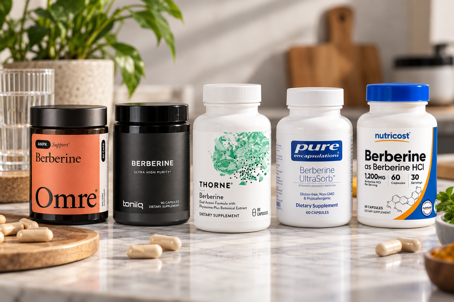 The Best Berberine Supplement in 2026: 5 Bottles, 4 Quality Checks