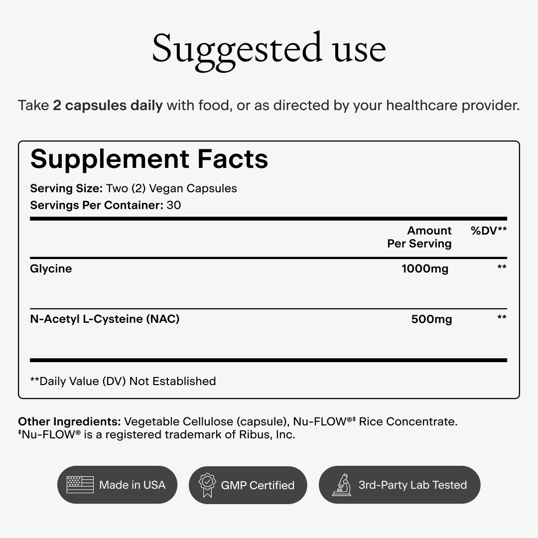 glycine nac and glutathione Buy Glycine NAC Supplement Online - Glutathione