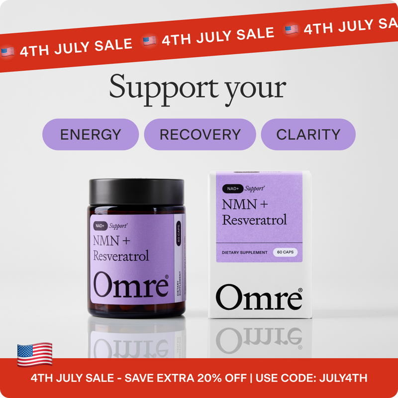 Omre NMN + Resveratrol supplement with BioPerine