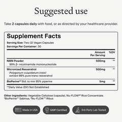 NMN + Resveratrol